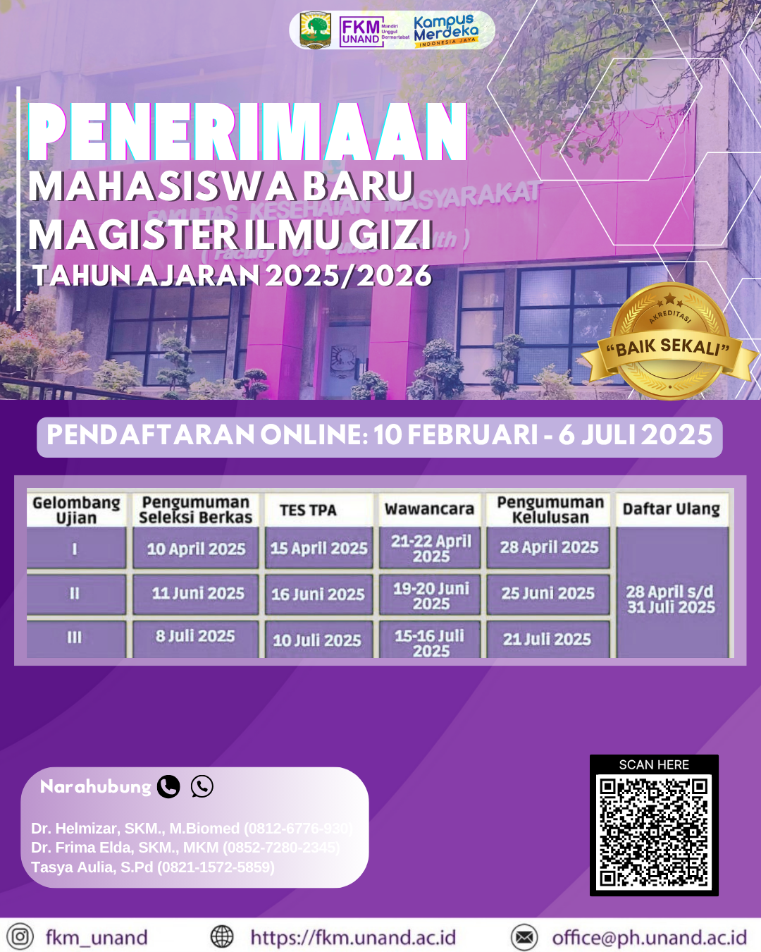 FAKULTAS KESEHATAN MASYARAKAT UNIVERSITAS ANDALAS